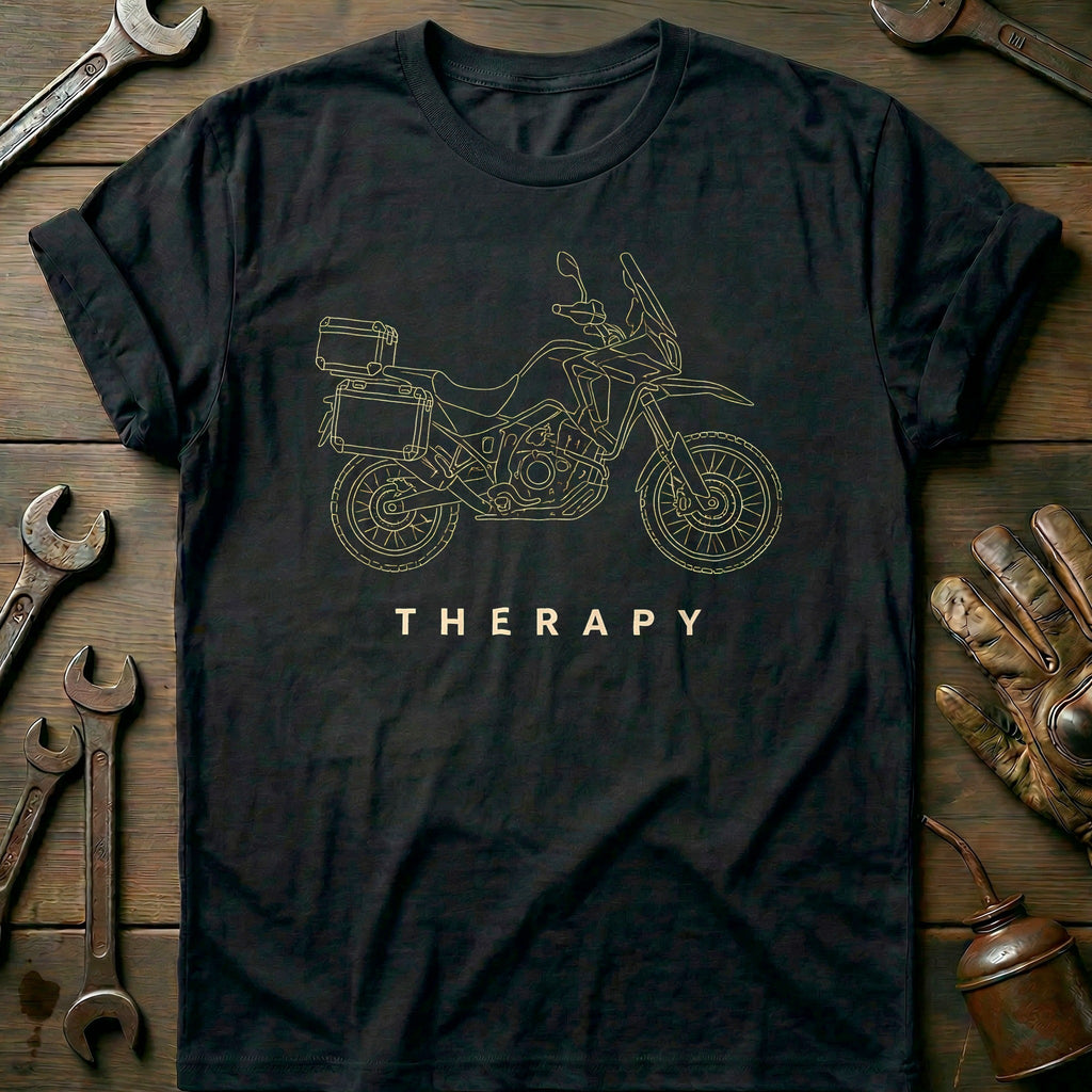 Adventure Therapy Motorcycle T-Shirt product image 2