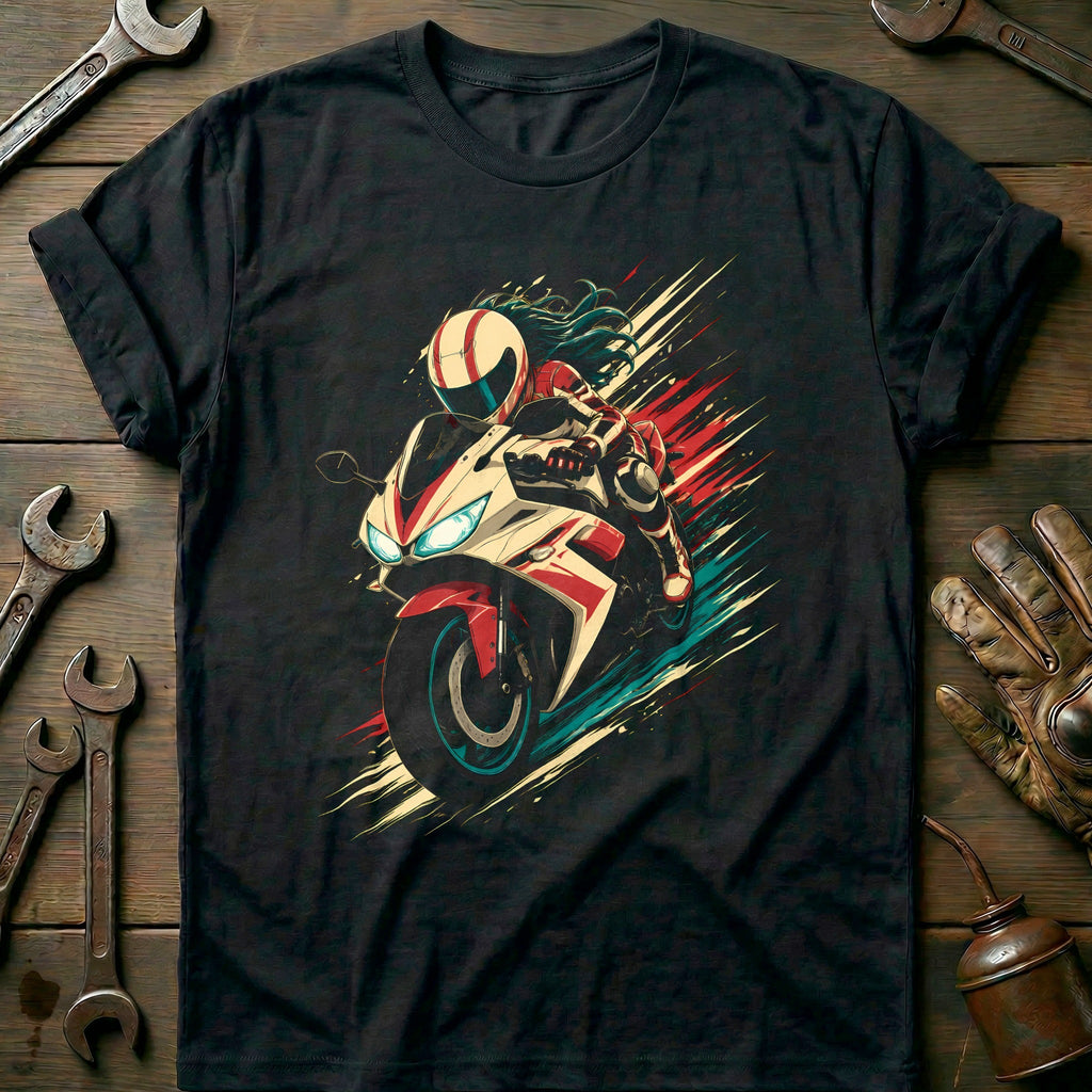 Anime Cel Moto Motorcycle T-Shirt GC product image 2