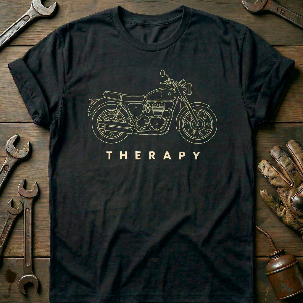 British Twin Therapy Motorcycle T-Shirt EU product image 2