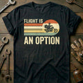 Flight is an Option Not Dinner Motorcycle T-Shirt GC product image 1