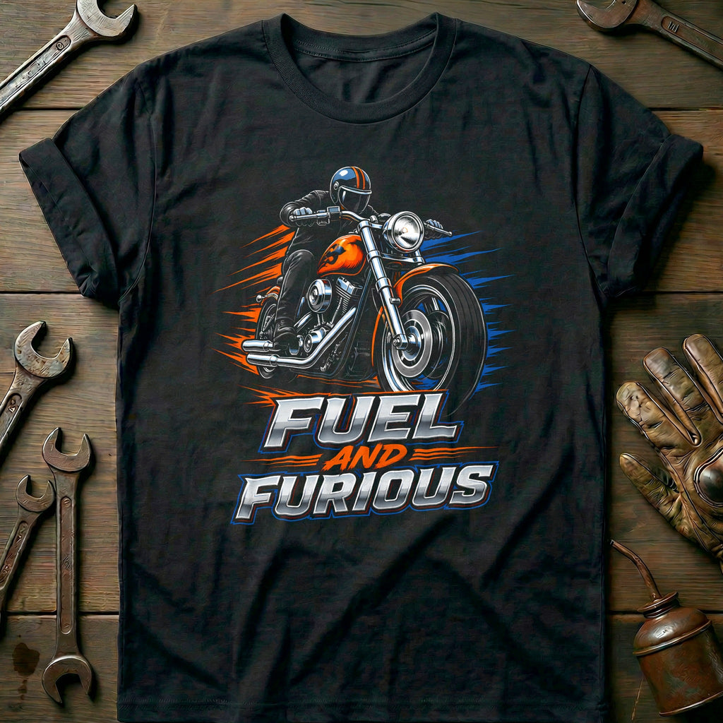 Fuel and Furious Motorcycle T-Shirt product image 3