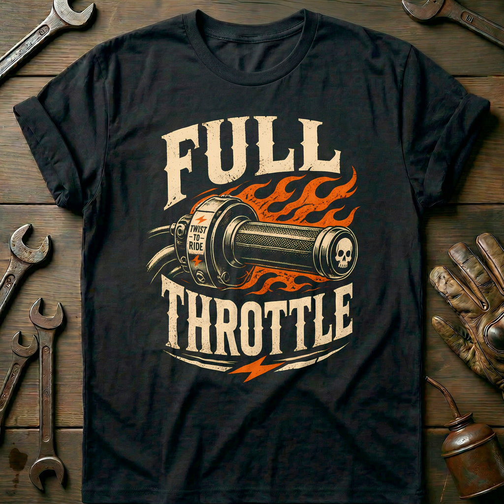 Full Throttle Motorcycle T-Shirt product image 2