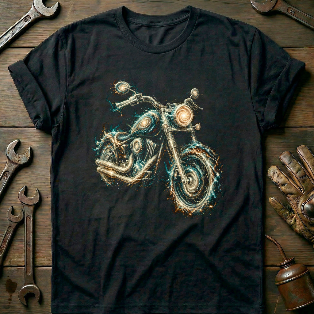 Galaxy Motorcycle Surreal T-Shirt AU product image 3