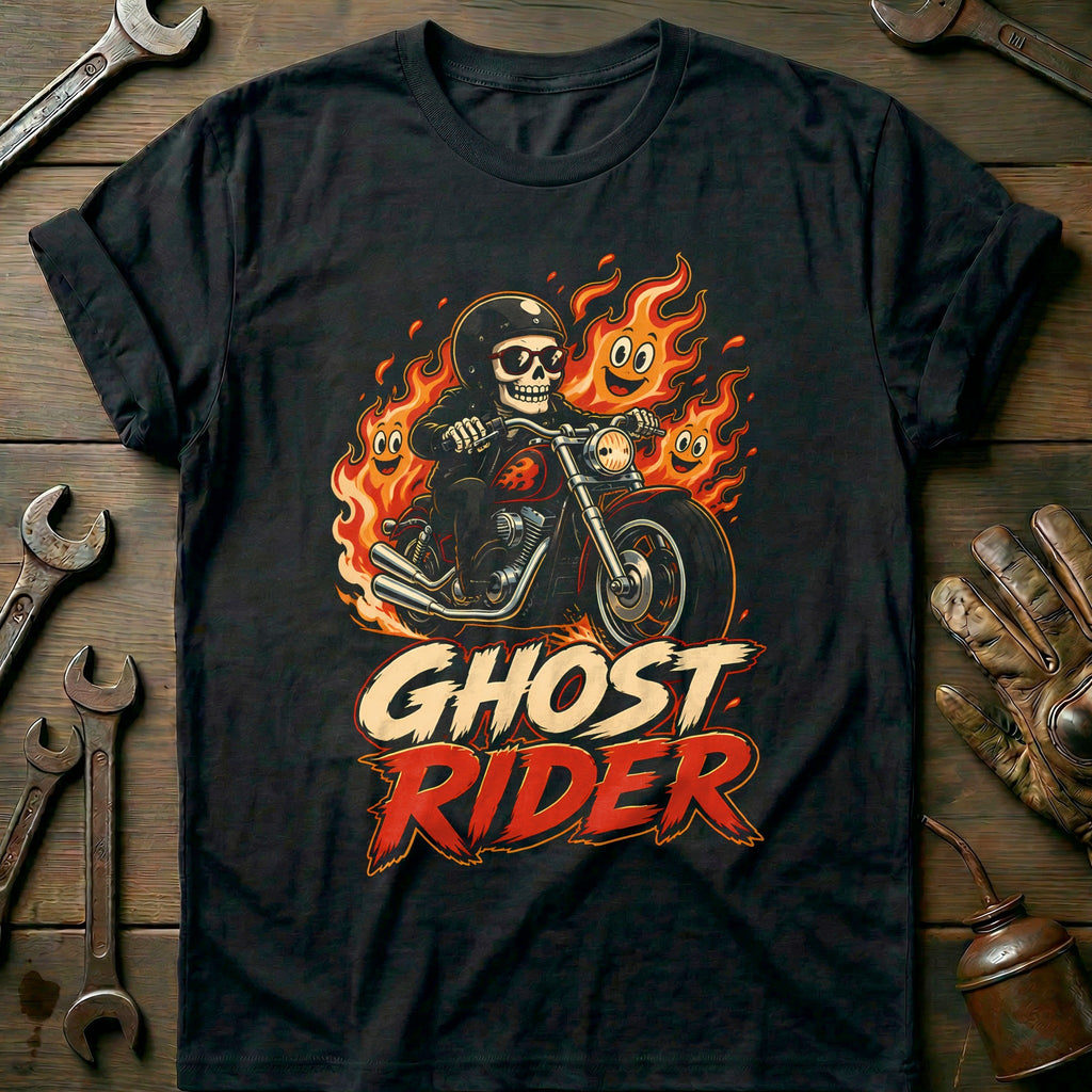 Ghost Rider Motorcycle T-Shirt product image 3