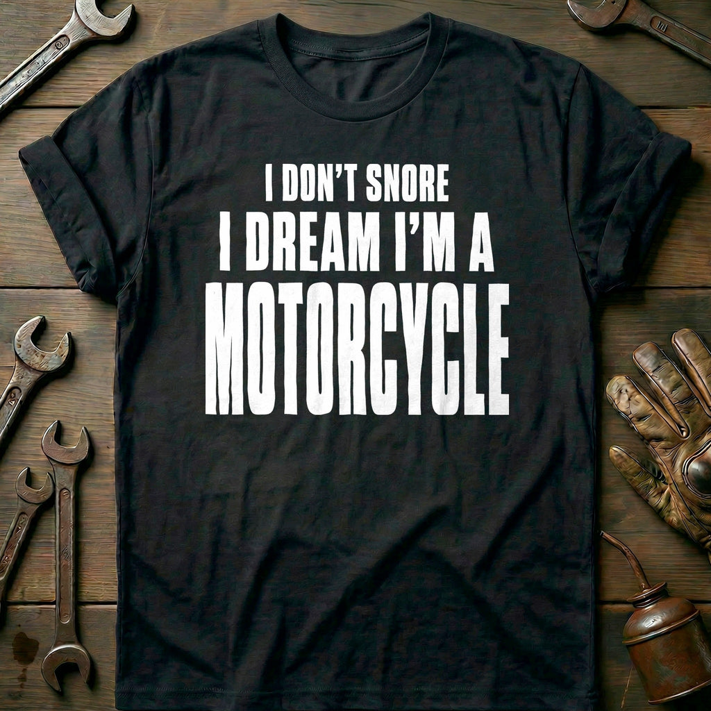I Don't Snore I Dream I'm a 51 Motorcycle T-Shirt GC product image 2