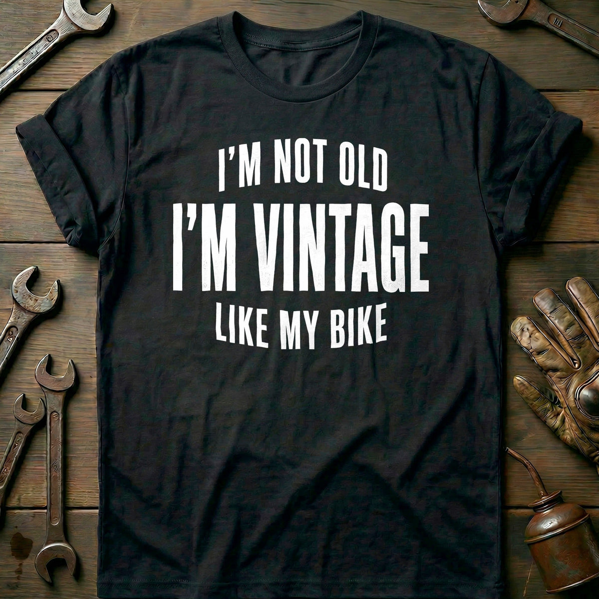 I'm Not Old I'm Vintage Like my Bike 64 Motorcycle T-Shirt product image 3