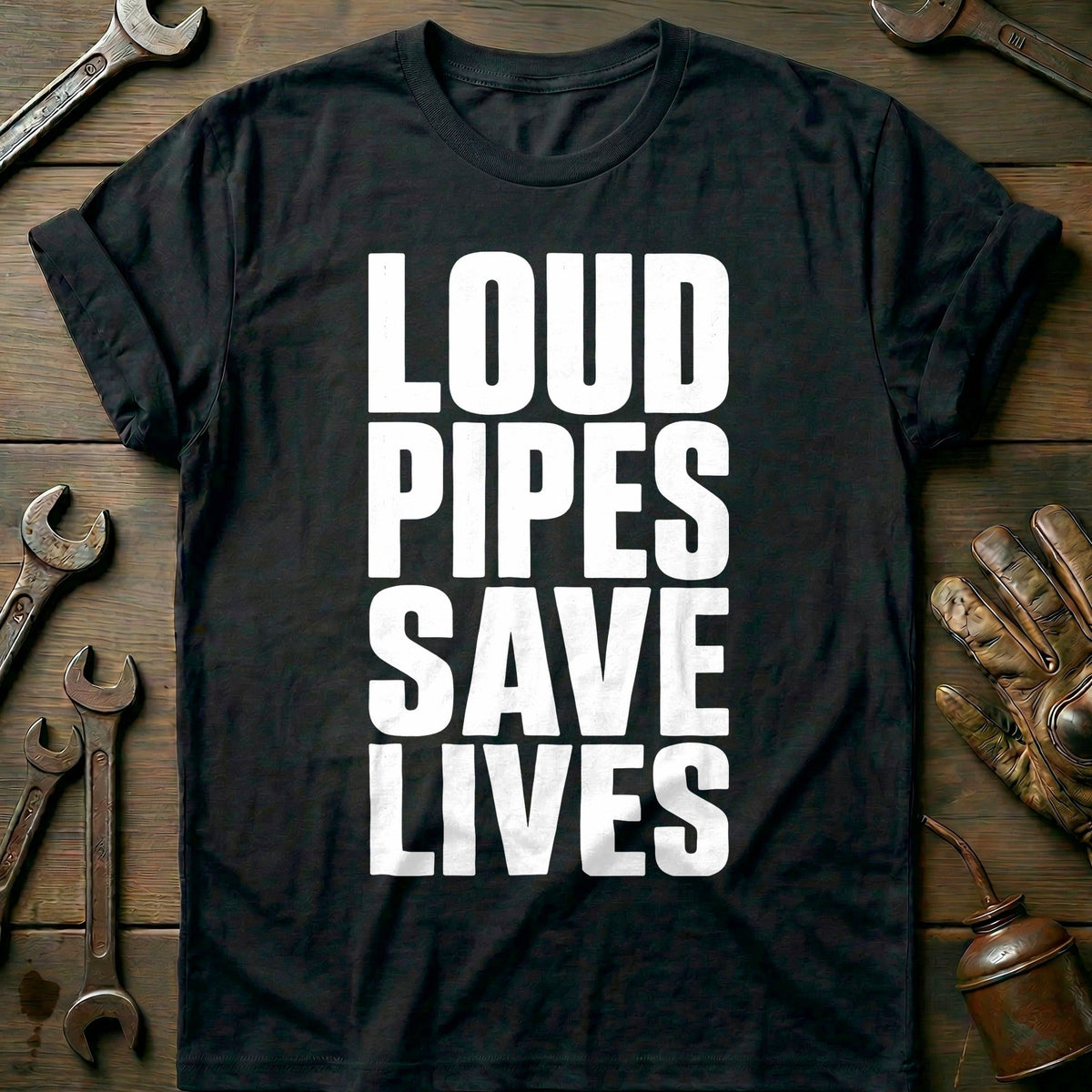 Loud Pipes Save Lives 22 Motorcycle T-Shirt US product image 2