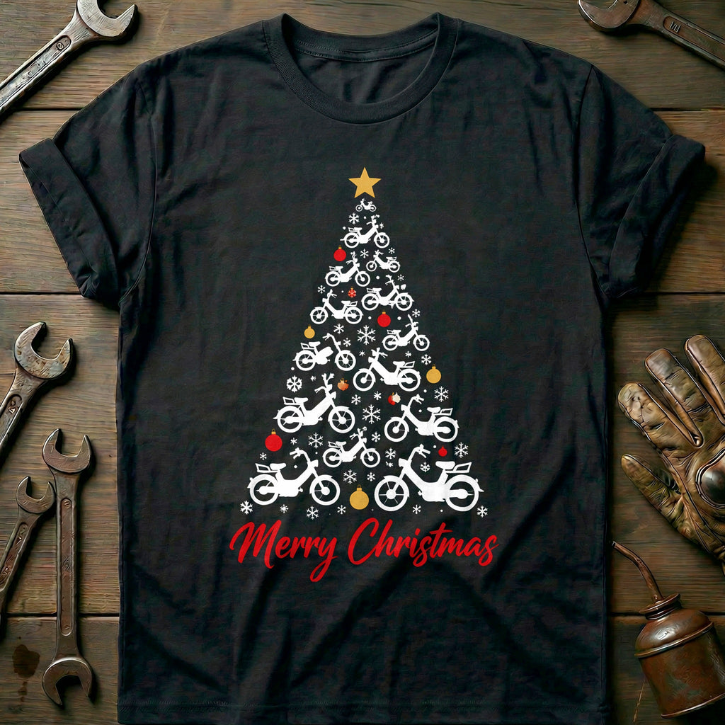 Moped Christmas Tree Motorcycle T-Shirt GC product image 2