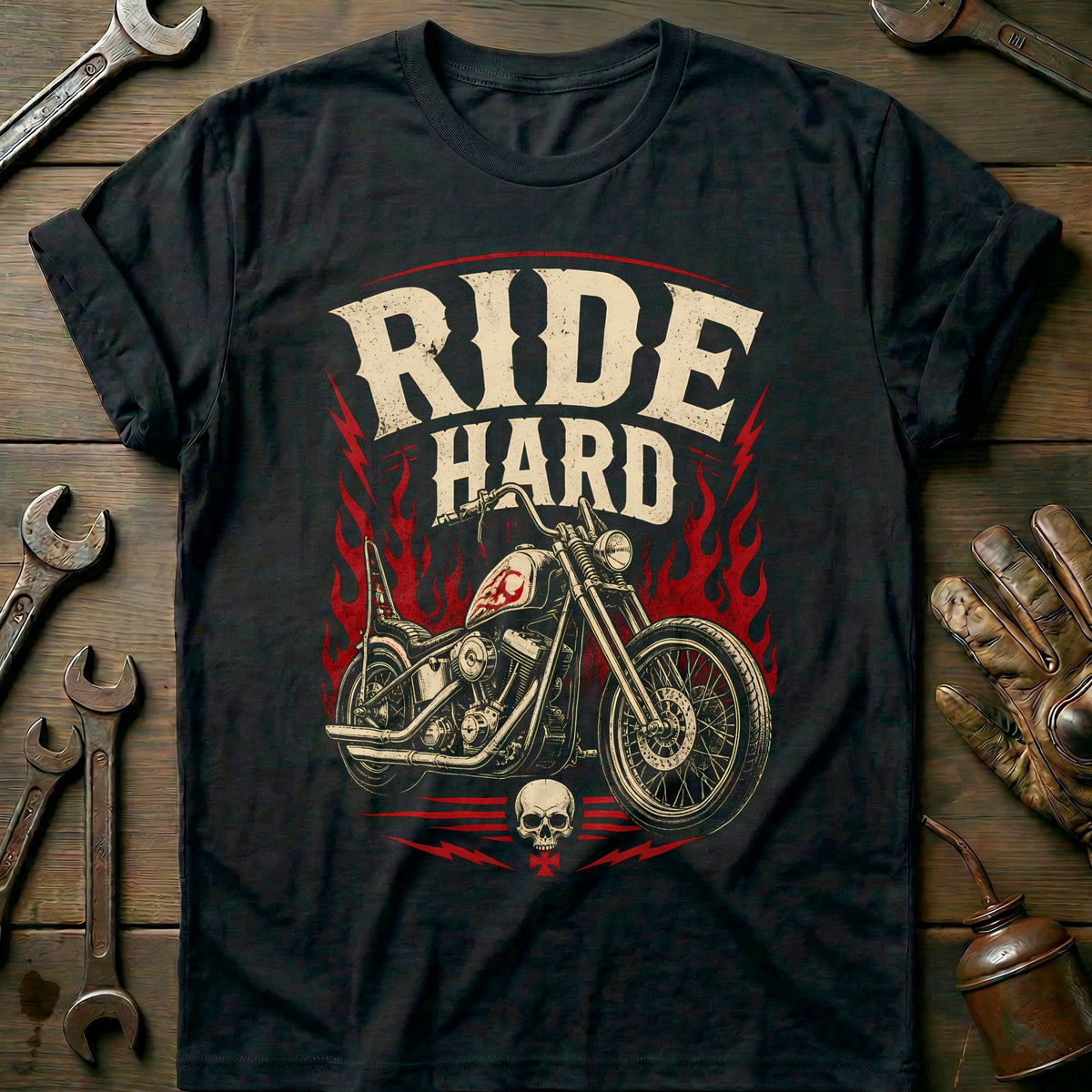 Ride Hard Motorcycle T-Shirt EU product image 2