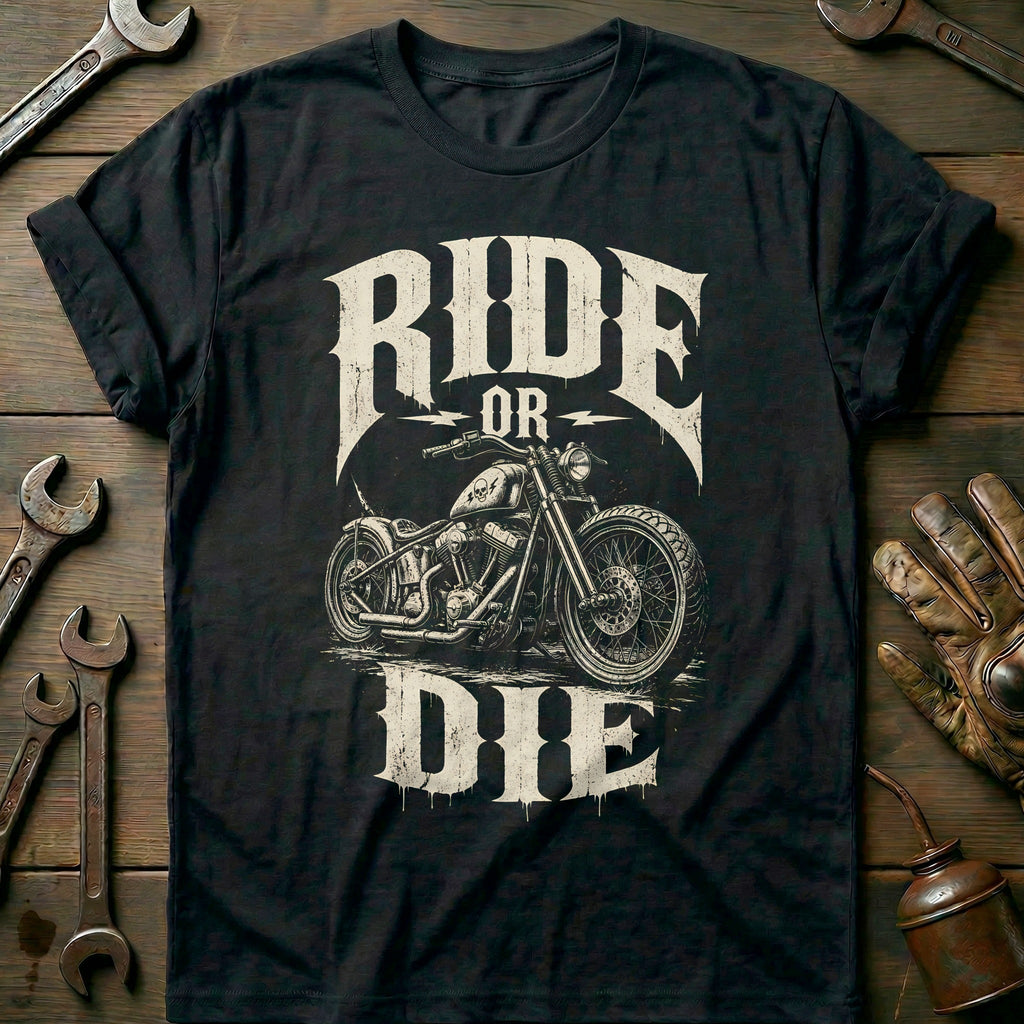 Ride or Die Motorcycle T-Shirt GC product image 1