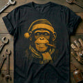Santa Chimp Cigar Motorcycle T-Shirt product image 1
