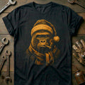 Santa Gorilla Cigar Motorcycle T-Shirt GC product image 1