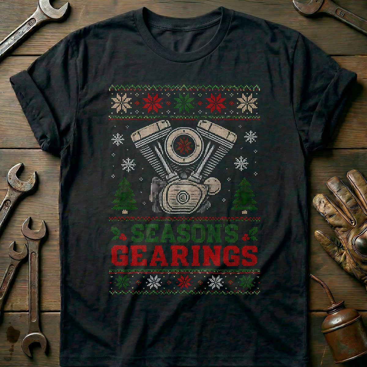 Season's Gearings Sweater Motorcycle T-Shirt EU product image 2