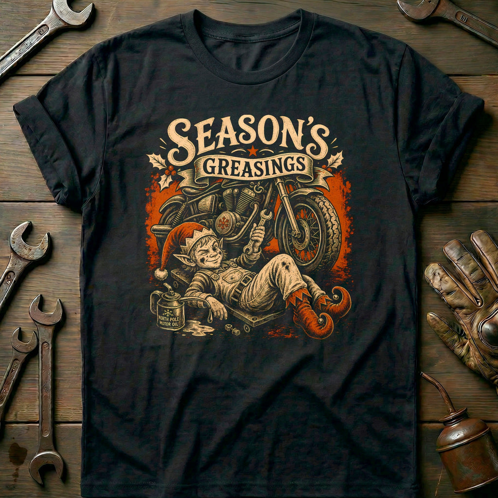 Season's Greasings Motorcycle T-Shirt EU product image 3