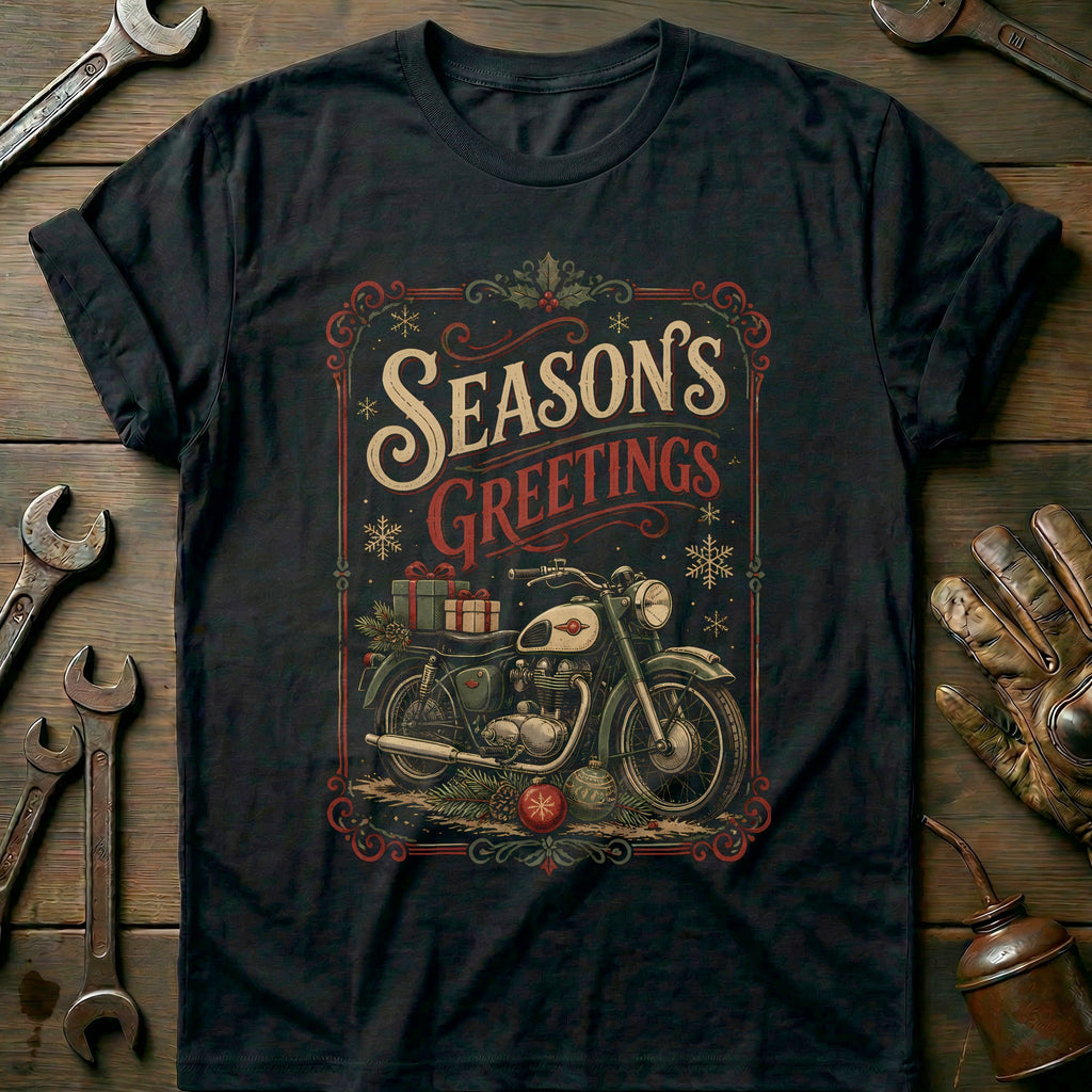 Season's Greetings Motorcycle T-Shirt product image 3