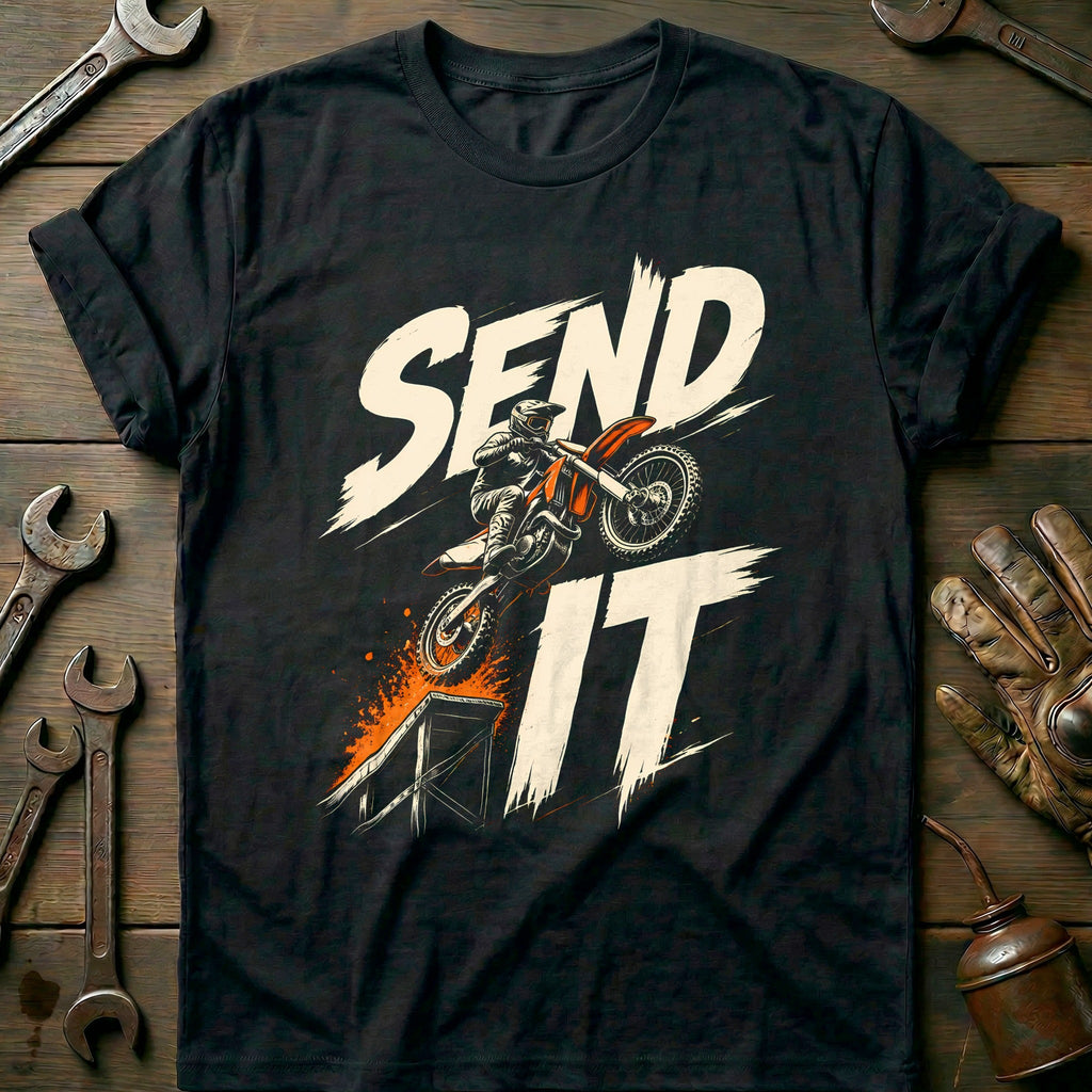 Send It Motorcycle T-Shirt EU product image 2