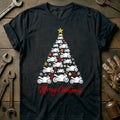 Sportbike Christmas Tree Motorcycle T-Shirt EU product image 1