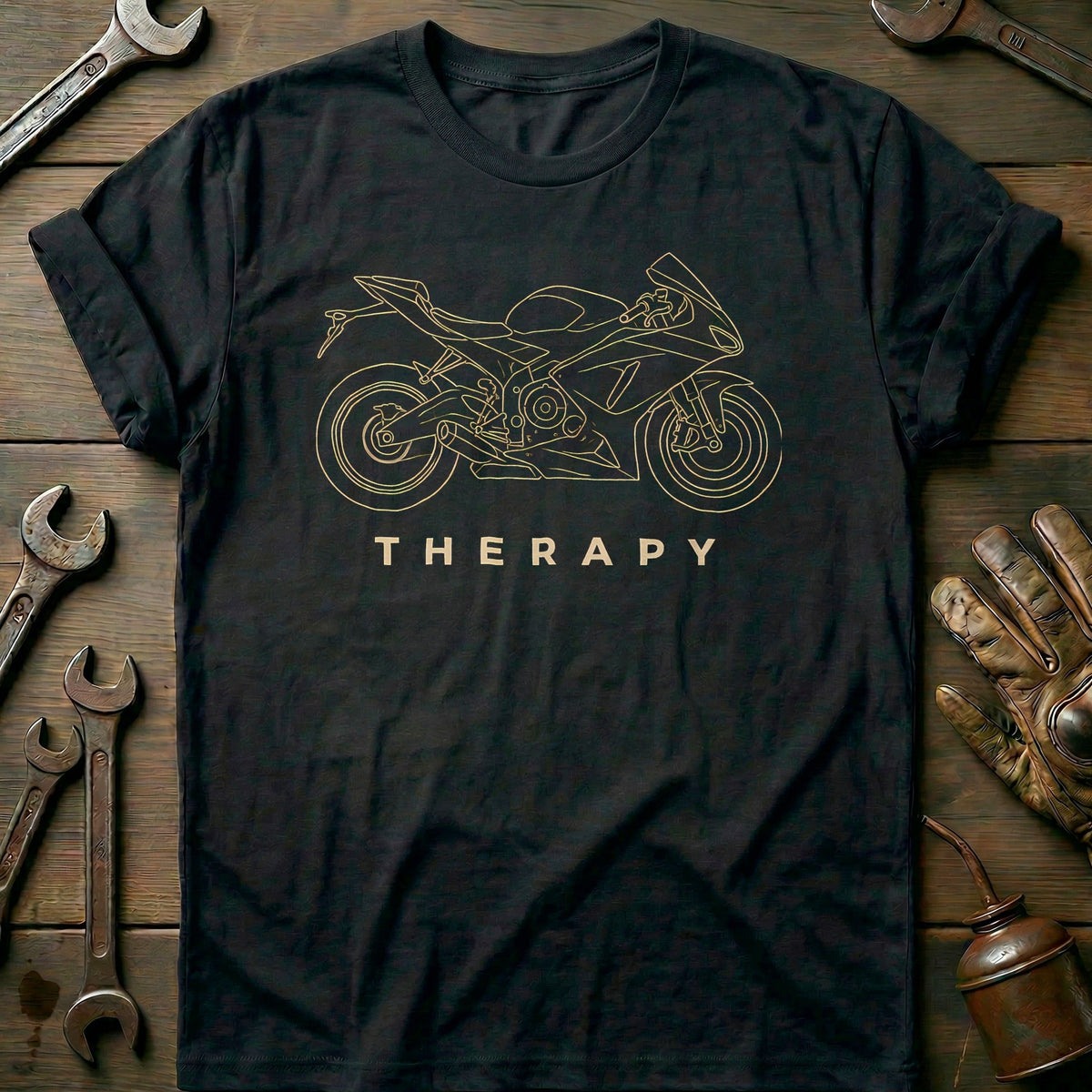 Sportbike Therapy 35 Motorcycle T-Shirt US product image 2