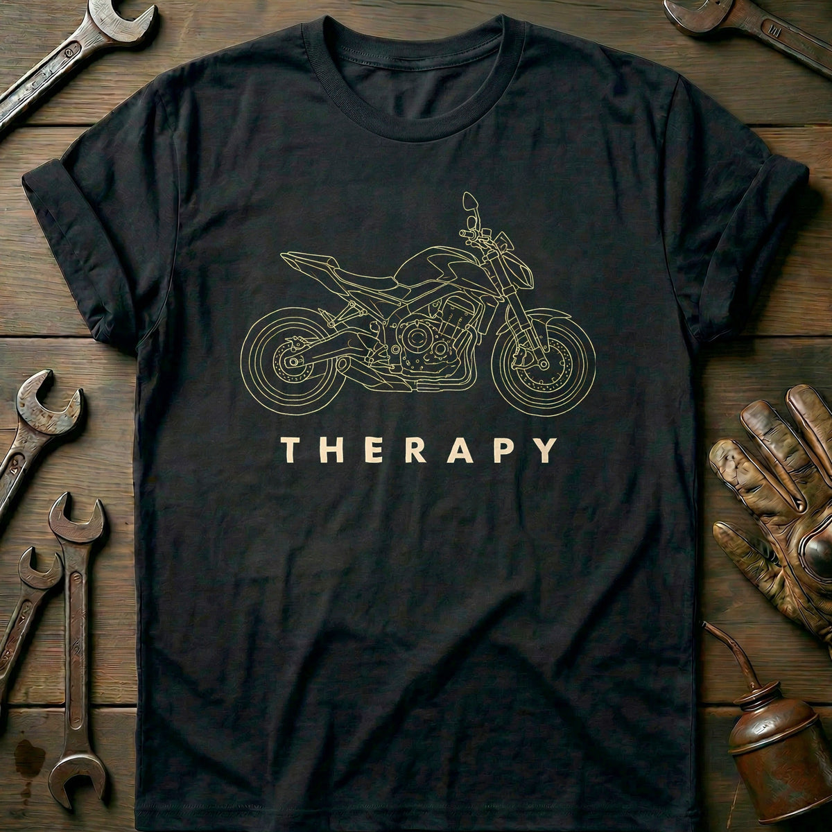 Streetfighter Therapy 41 Motorcycle T-Shirt product image 3