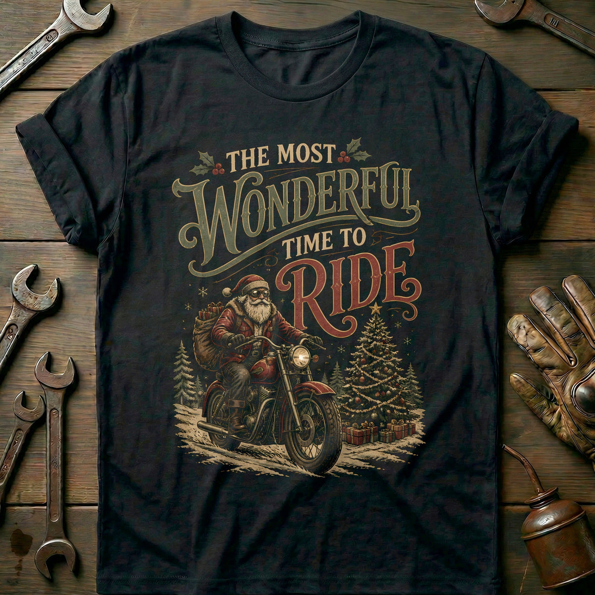 The Most Wonderful Time to Ride Motorcycle T-Shirt GC product image 2