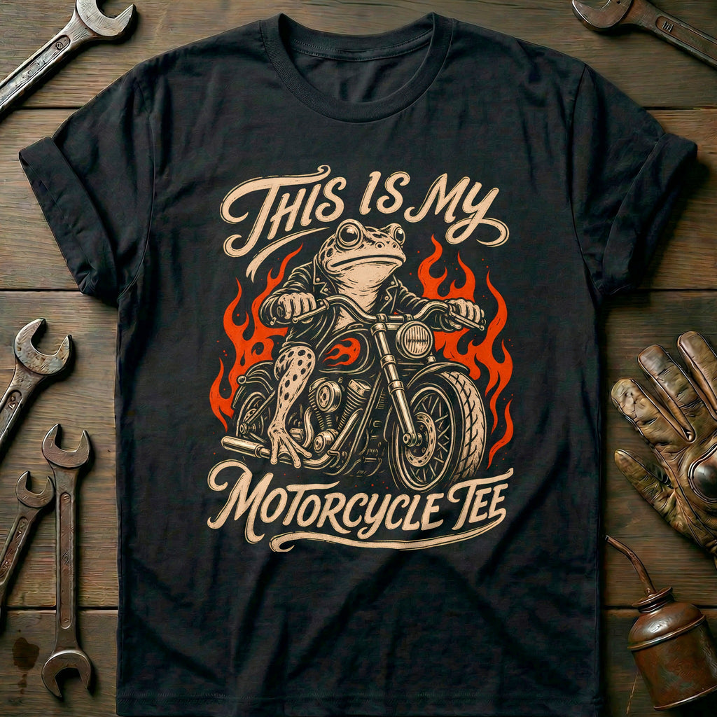 This is my Biker Frog Motorcycle T-Shirt product image 2