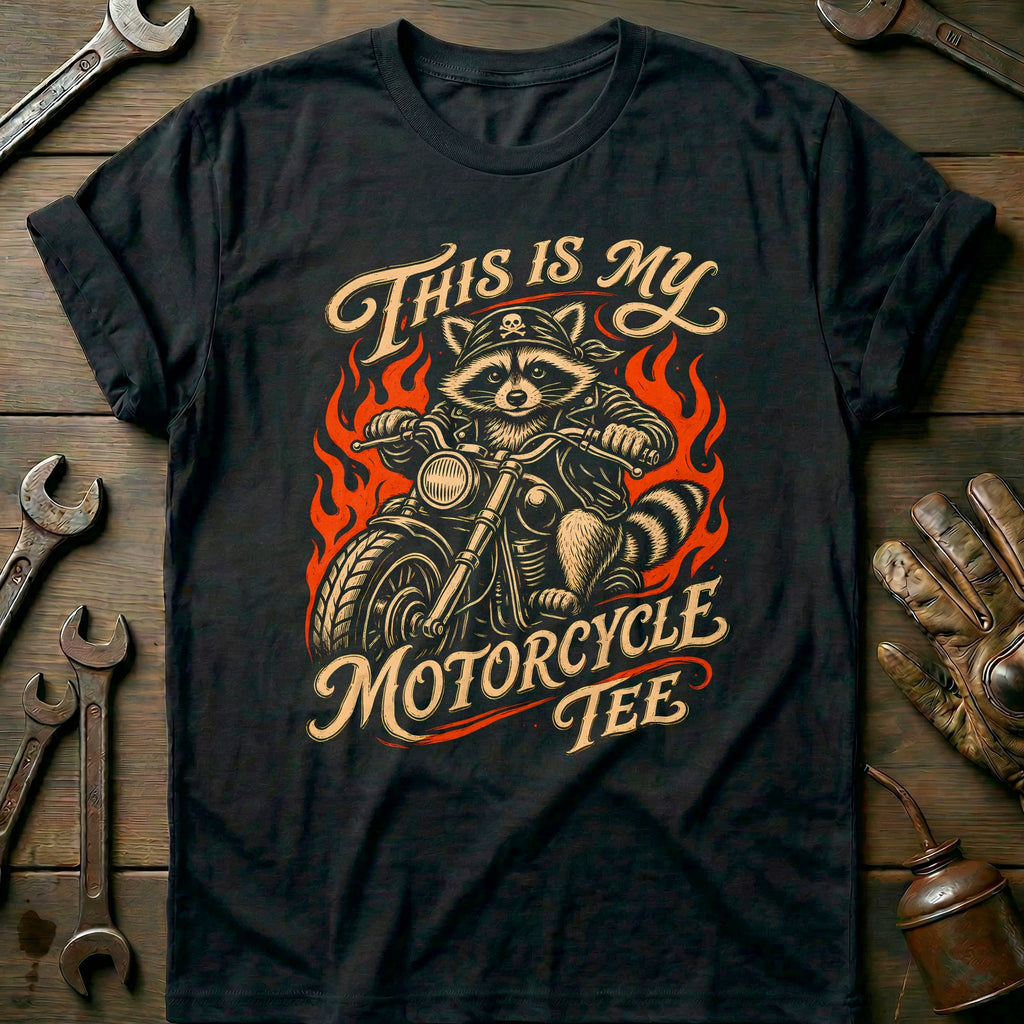 This is my Biker Raccoon 3 Motorcycle T-Shirt GC product image 1