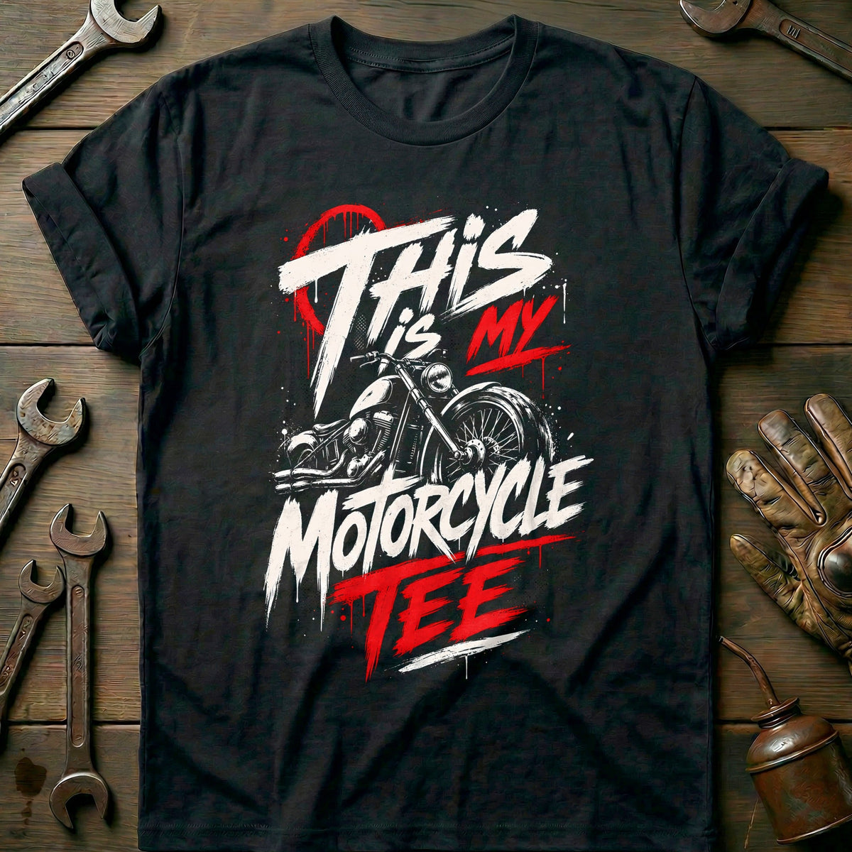 This is my Biker Raccoon Motorcycle T-Shirt US product image 3