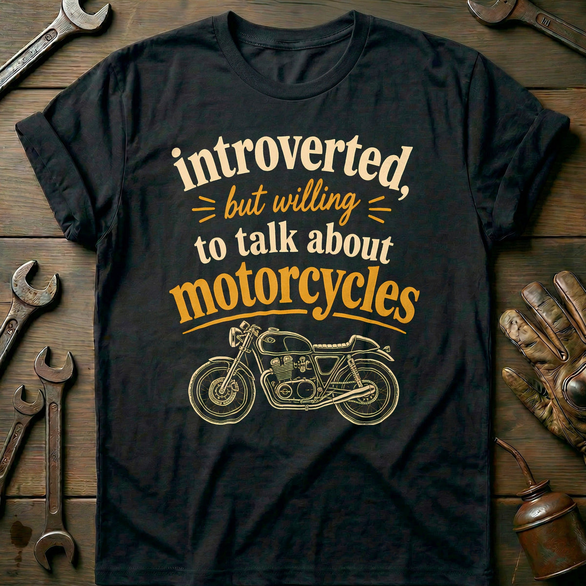 Willing to Talk About Motorcycles T-Shirt EU product image 3