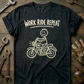 Work Ride Repeat Motorcycle T-Shirt AU product image 1