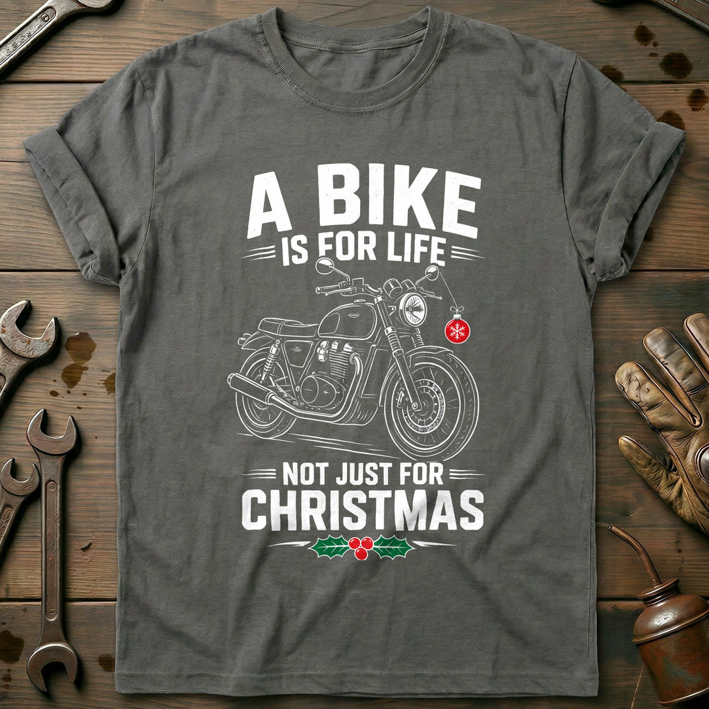 A Bike is for Life Not Just Christmas Motorcycle T-Shirt AU product image 3