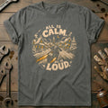 All is Calm is Loud Motorcycle T-Shirt product image 1