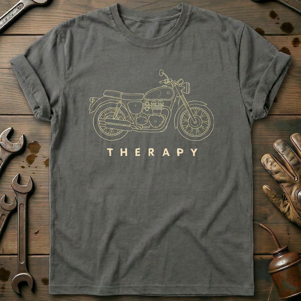 British Twin Therapy Motorcycle T-Shirt EU product image 3