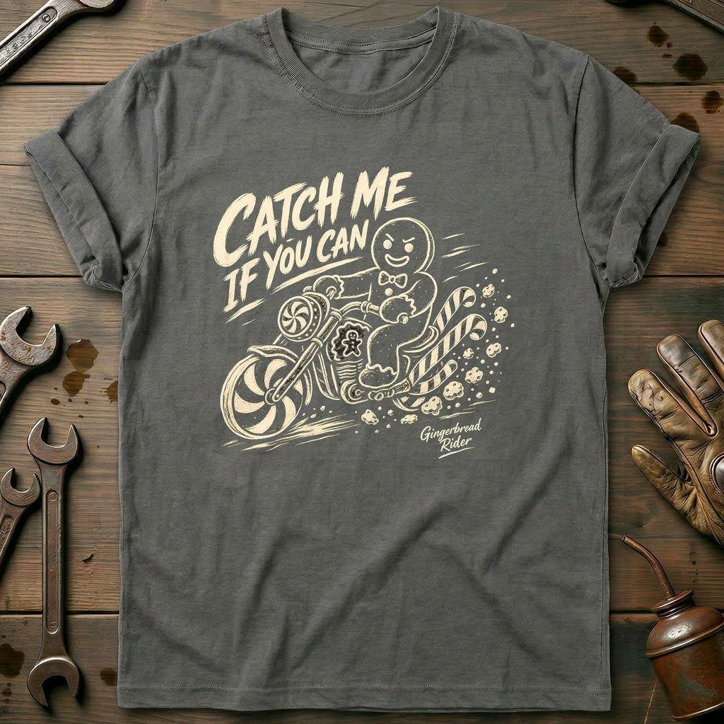 Catch Me If You Can Gingerbread Rider Motorcycle T-Shirt EU product image 3