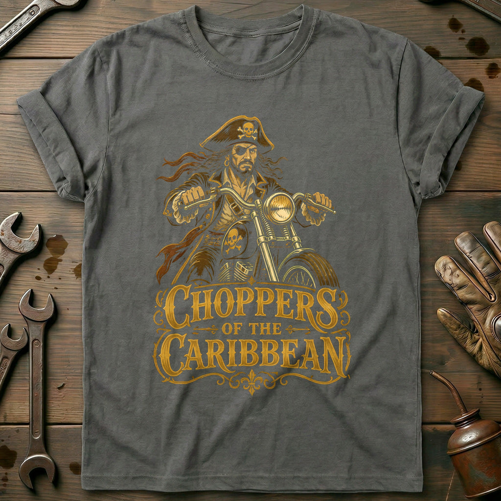 Choppers of the Caribbean Motorcycle T-Shirt AU product image 3