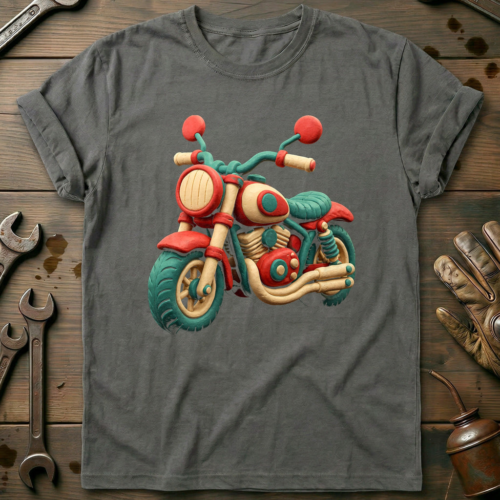 Claymation Moto Motorcycle T-Shirt AU product image 3