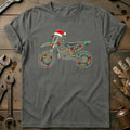 Dirtbike Christmas Lights Motorcycle T-Shirt product image 1