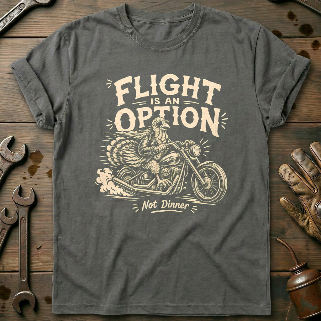 Flight is an Option Not Dinner Motorcycle T-Shirt product image 3