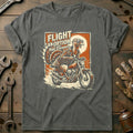 Flight is an Option Not Dinner Motorcycle T-Shirt AU product image 1