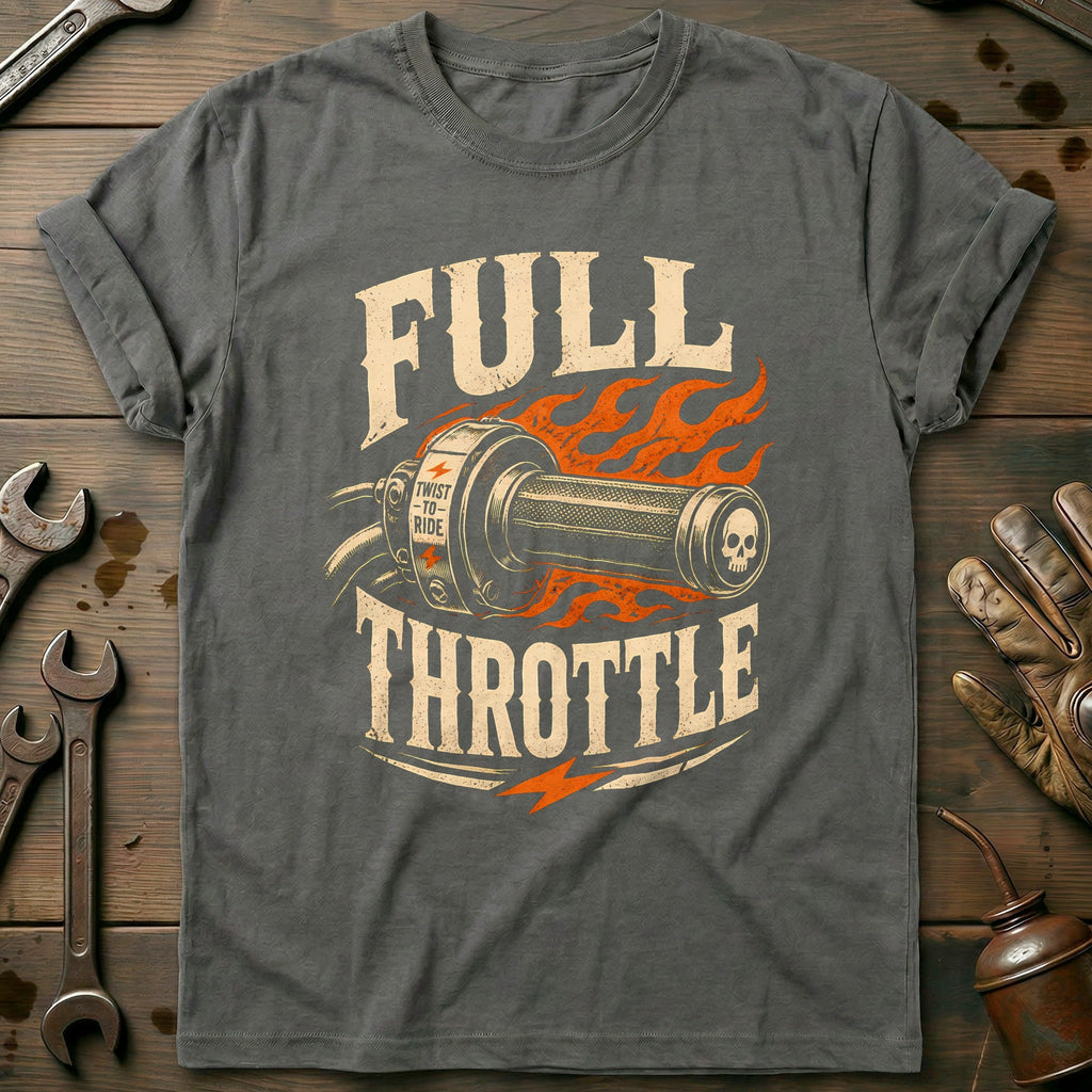Full Throttle Motorcycle T-Shirt product image 3