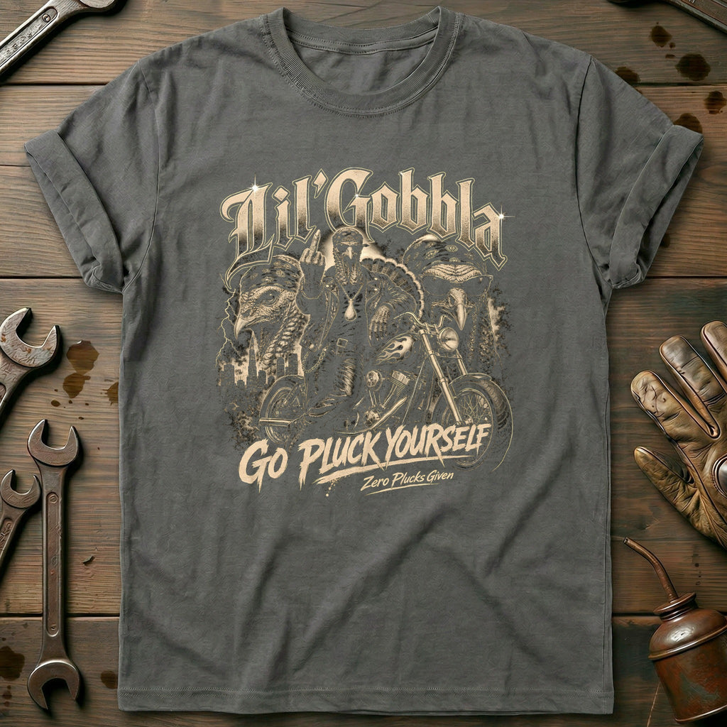Go Pluck Yourself Zero Plucks Given Motorcycle T-Shirt product image 3