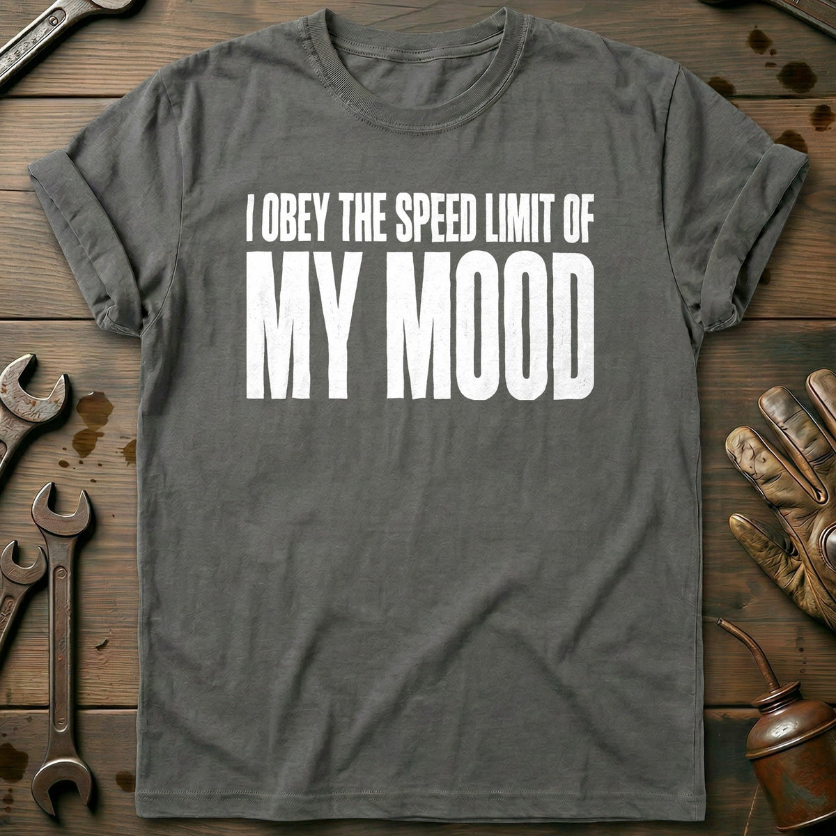 I Obey the Speed Limit of my Mood 91 Motorcycle T-Shirt AU product image 3