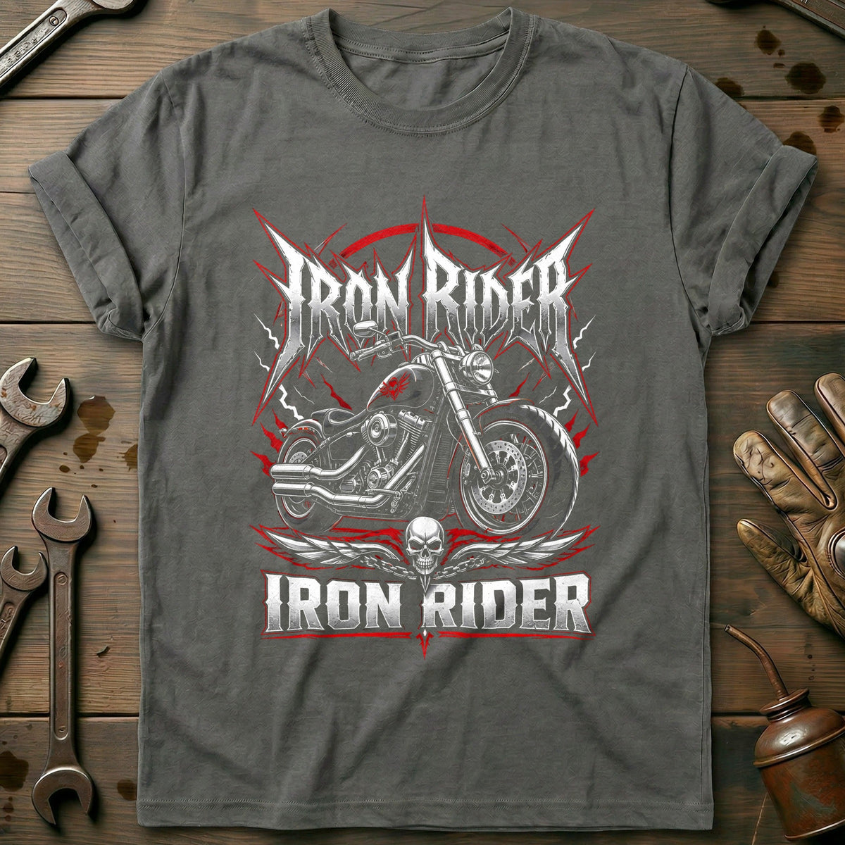 Iron Rider Motorcycle T-Shirt US product image 3