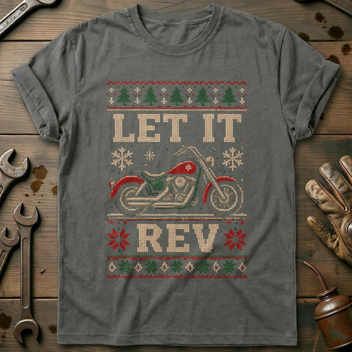 Let It Rev Motorcycle T-Shirt US product image 3