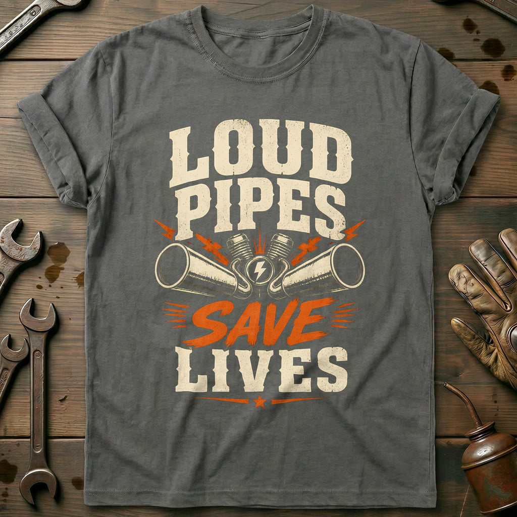 Loud Pipes Motorcycle T-Shirt GC product image 3