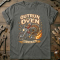Outrun the Oven Ride or Be Basted Motorcycle T-Shirt GC product image 1