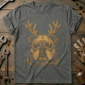 Reindeer Antlers Bulldog Goggles Motorcycle T-Shirt AU product image 1