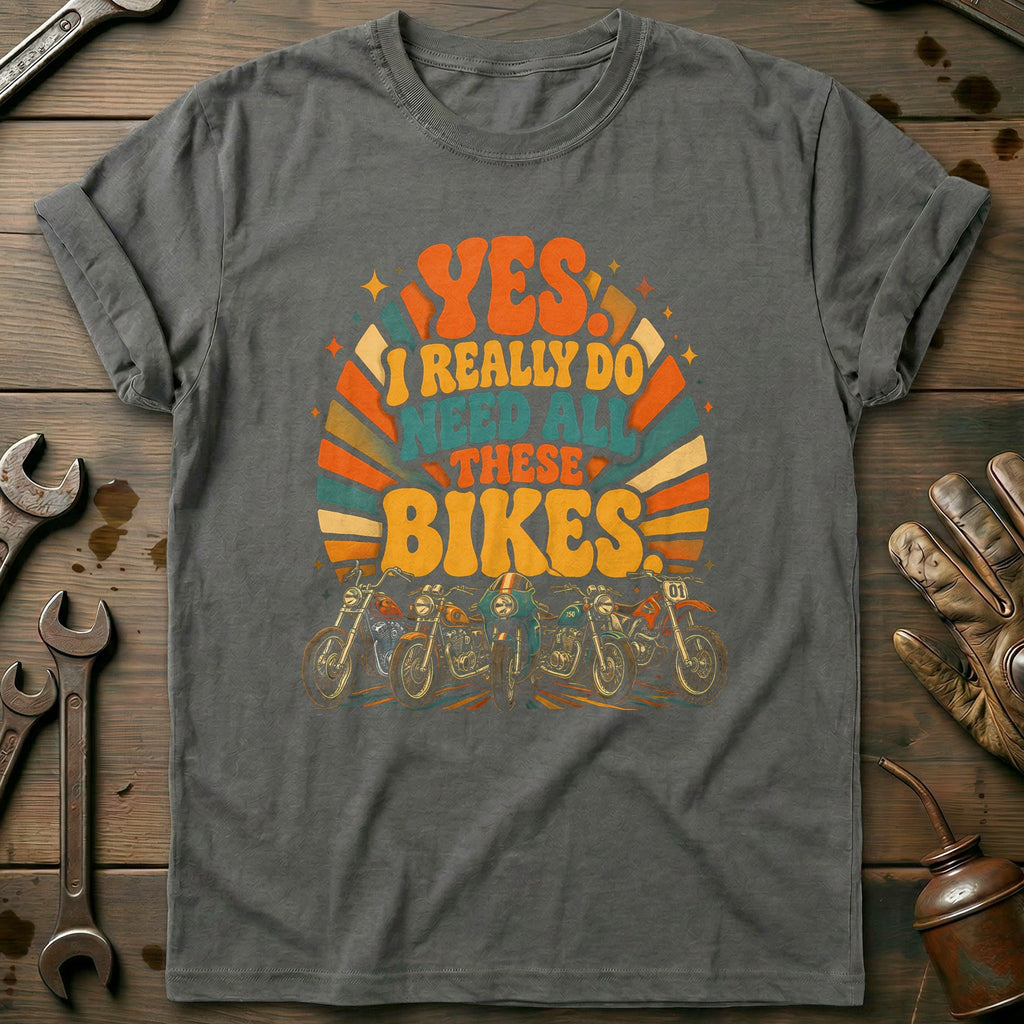 Retro 70s Groovy Motorcycle T-Shirt product image 1