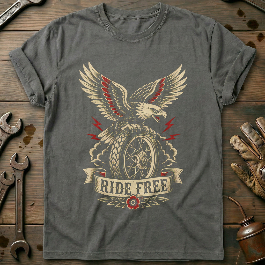 Ride Free Motorcycle T-Shirt AU product image 3