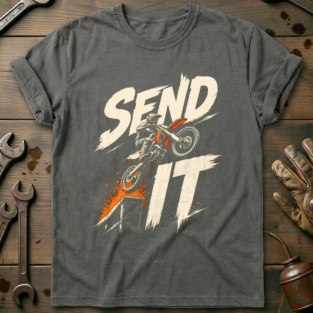 Send It Motorcycle T-Shirt product image 3