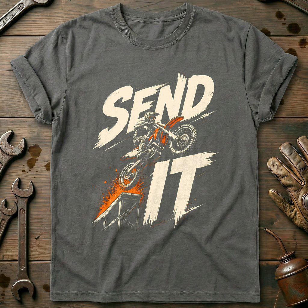 Send It Motorcycle T-Shirt EU product image 3